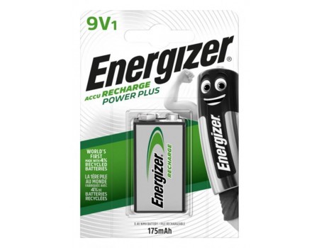 Аккумуляторы Energizer Recharge Power Plus HR6F22 LSD Ni-MH 175 mAh BL 1шт