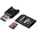 MicroSDXC 64GB UHS-II/U3 Class 10 Kingston Canvas React Plus R285/W165MB/s + SD-адаптер + USB-Кардрідер (MLPMR2/64GB)