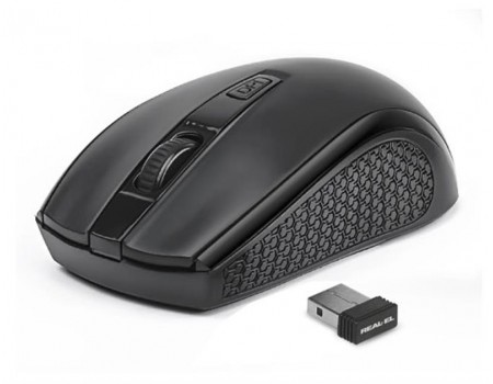 Миша бездротова REAL-EL RM-308 Black USB