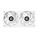 Вентилятор ID-Cooling Icefan 240 ARGB Snow, 245x125x27мм, 3-pin, 4-pin PWM, білий
