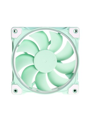 Вентилятор ID-Cooling ZF-12025-Mint Green, 120x120x25мм, 4-pin PWM, зелений