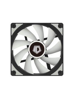 Вентилятор ID-Cooling NO-12025-XT, 120x120x25 мм, 4-pin PWM, чорний із білим