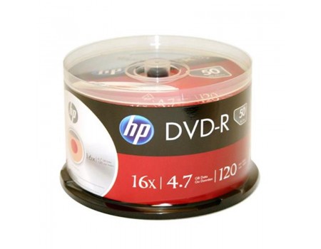 DVD-R HP (69316 /DME00025-3) 4.7GB 16x, шпиндель, 50 шт