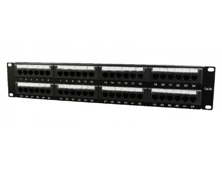Патч-панель Cablexpert (NPP-C548CM-001) 19" 48 портів, UTP, cat.5e