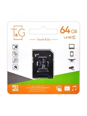 MicroSDXC 64GB UHS-I Class 10 T&G + SD-adapter (TG-64GBSDCL10-01)