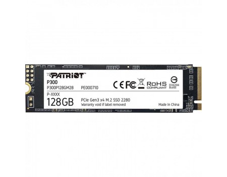 SSD 128GB Patriot P300 M.2 2280 PCIe 3.0 x4 NVMe TLC (P300P128GM28)