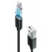 Кабель Grand-X USB-Lightning, магнитный, 1м, Black (MG-01L)