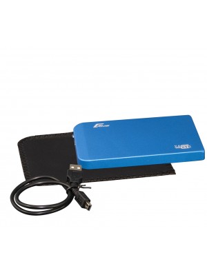 Внешний карман Frime SATA HDD/SSD 2.5", USB 2.0, Metal, Blue (FHE62.25U20)