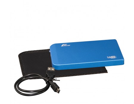 Внешний карман Frime SATA HDD/SSD 2.5", USB 2.0, Metal, Blue (FHE62.25U20)