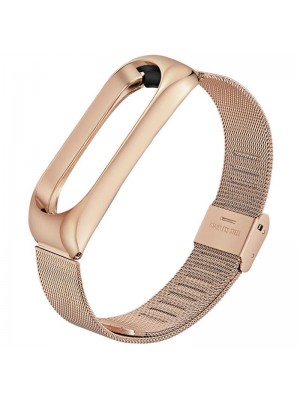 Ремешок BeCover Metal для Xiaomi Mi Band 4/3 Rose Gold (704654)