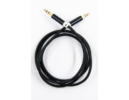Аудио-кабель Dengos mini-Jack 3.5 mm(M)-mini-Jack 3.5 mm(M) 1м, Black (AUDIO-NTK-BLACK)