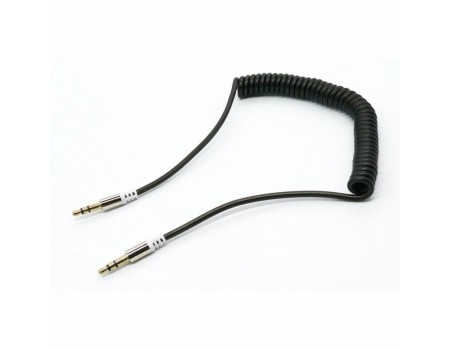 Аудио-кабель Dengos mini-Jack 3.5 mm(M)-mini-Jack 3.5 mm(M) 1м, Black (AUDIO-PLS-PRUZH-BLACK)