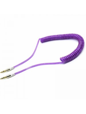 Аудио-кабель Dengos mini-Jack 3.5 mm(M)-mini-Jack 3.5 mm(M) 1м, Purple (AUDIO-PLS-PRUZH-PURPLE)