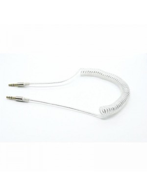 Аудіо кабель Dengos mini-Jack 3.5 mm(M)-mini-Jack 3.5 mm(M) 1м, White (AUDIO-PLS-PRUZH-WHITE)