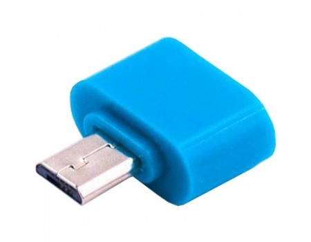 Адаптер Dengos OTG USB-microUSB Blue (ADP-008-BLUE)