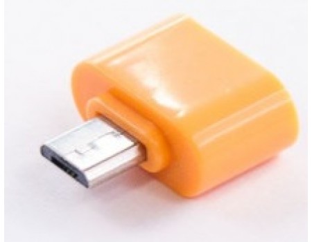 Адаптер Dengos OTG USB-microUSB Orange (ADP-008-ORANGE)