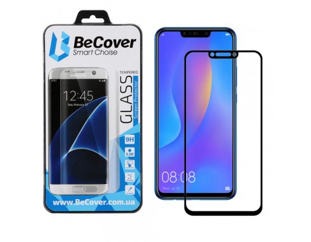 Защитное стекло BeCover для Huawei P Smart+ Black (702570)