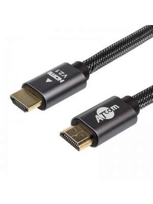 Кабель Atcom (AT23715) Premium HDMI-HDMI ver 2.1, 4К, 15м, Black, пакет