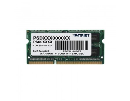 SO-DIMM 4GB/1333 DDR3 Patriot Signature Line (PSD34G13332S)