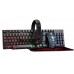 Комплект (клавіатура, миша) Piko GX200 Black (1283126489808) + гарнітура, килимок