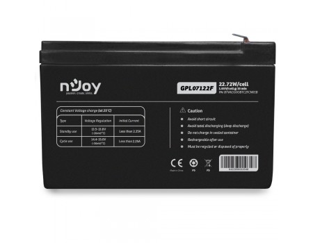 Акумуляторна батарея Njoy GPL07122F 12V (BTVACGUOBTC2FCN01B) VRLA