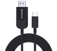 Кабель REAL-EL CHD-180 (EL123500044) USB Type-C-HDMI, 1.8м Black