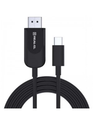 Кабель REAL-EL CHD-180 (EL123500044) USB Type-C-HDMI, 1.8м Black