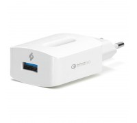 Мережевий зарядний пристрій Ttec SpeedCharger QC 3.0 USB 3A 18W White (2SCQC01K)