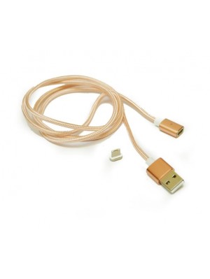 Кабель Ninja USB-microUSB, магнітний, 1м, Gold (YT-MCFB-M/G/09165)