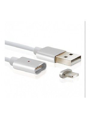 Кабель Voltronic USB-Lighting, магнітний, 1м, Silver (YT-MCFB-L/S/13190)