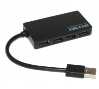 Концентратор USB3.0 Voltronic 4хUSB3.0 Black (YT-3HF4/2TB/08645), Blister