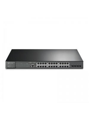 Комутатор TP-Link TL-SG3428MP (24xGE PoE+, 4xSFP, 1xconsole, 1xmicroUSB console, Omada, L2, max PoE 384W)