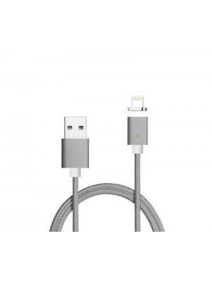 Кабель Ninja USB-Lighting, магнітний, 1м, Gray (YT-MCFB-L/Gr/15592)