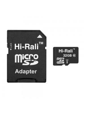 MicroSDHC 32GB UHS-I U3 Class 10 Hi-Rali + SD-adapter (HI-32GBSD10U3-01)