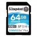 SDXC 64GB UHS-I/U3 Class 10 Kingston Canvas Go! Plus R170/W70MB/s (SDG3/64GB)