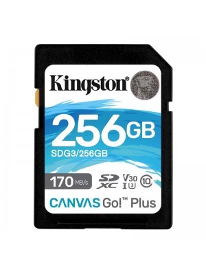 SDXC 256GB UHS-I/U3 Class 10 Kingston Canvas Go! Plus R170/W90MB/s (SDG3/256GB)