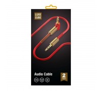 Аудіо кабель Luxe Cube AUX Spring 1.2м, красный (8886668686198)