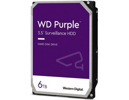 HDD SATA 6.0TB WD Purple 5400rpm 128MB (WD62PURZ)