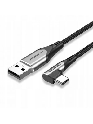 Кабель Vention USB Type-C - USB, прямой угол, 1m, Black (COEHF)