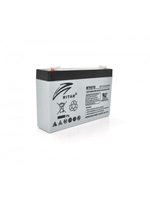 Акумуляторна батарея Ritar 6 V 7 AH Gray Case (RT670/18214) AGM