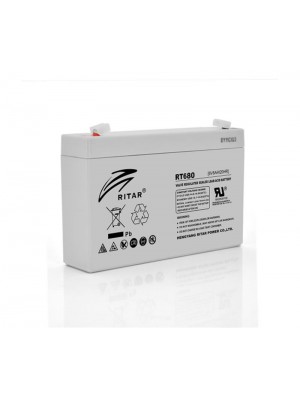 Аккумуляторная батарея Ritar 6V 8AH Gray Case (RT680/08213) AGM