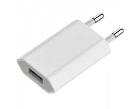 Сетевое зарядное устройство iPhone 3G/3GS/4G/4GS/5 (1USBx1A) 1000mAh White (S07022)