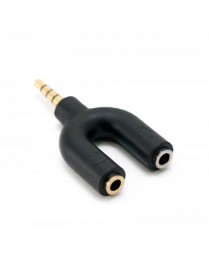 Аудио-кабель Extradigital (KBV1741) 3.5 мм (M) - 2x3.5 мм (F) Black