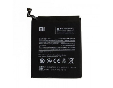 АКБ для Xiaomi Redmi Note 5A (BN31) 3.85V 3080mAh (A11881)