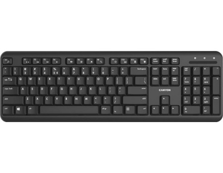 Клавиатура беспроводная Canyon CNS-HKBW02-RU Black USB