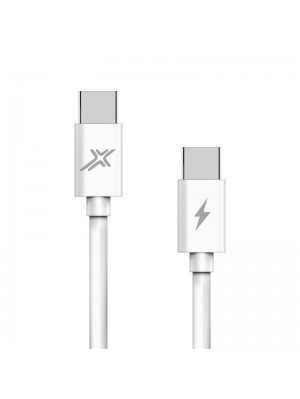 Кабель Grand-X USB Type-C - USB Type-C, Power Delivery, 48W, 1м, White (CC-07)