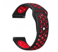 Ремінець BeCover Nike Style для Xiaomi iMi KW66/Mi Watch Color/Haylou LS01/LS02/Haylou Smart Watch Solar LS05 Black-Red (705803)