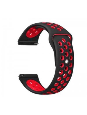 Ремешок BeCover Nike Style для Xiaomi Amazfit Bip/Bip Lite/Bip S Lite/GTR 42mm/GTS/TicWatch S2/TicWatch E Black-Red (705704)