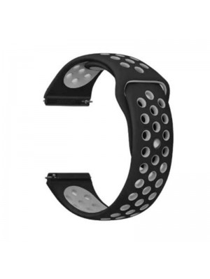 Ремешок BeCover Nike Style для Samsung Galaxy Watch 46mm/Watch 3 45mm/Gear S3 Classic/Gear S3 Frontier Black-Grey (705783)