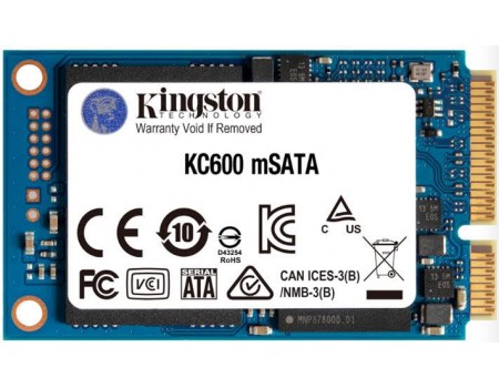 SSD 512GB Kingston KC600 mSATA SATAIII 3D TLC (SKC600MS/512G)